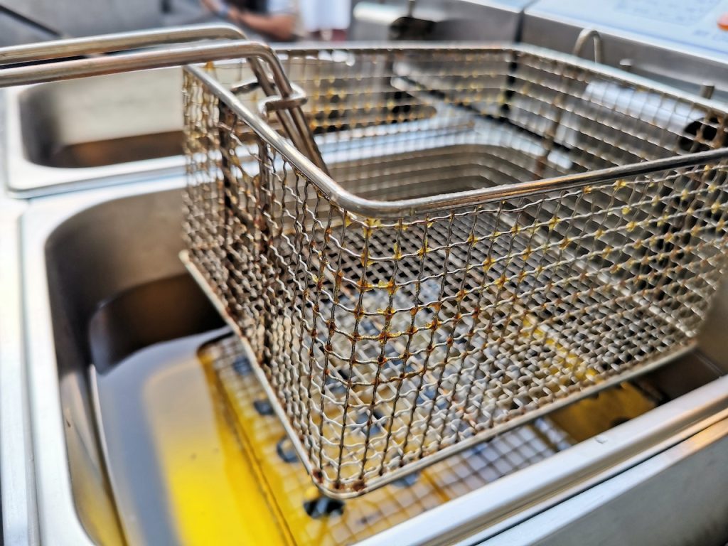 stainless steel fryer basket